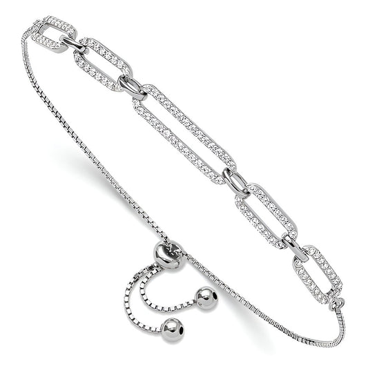 Bolo Clip Bracelet with Stones