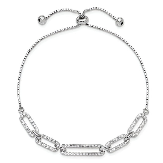Bolo Clip Bracelet with Stones