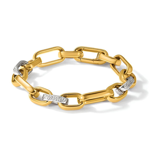 Diamond Oval Link Bracelet