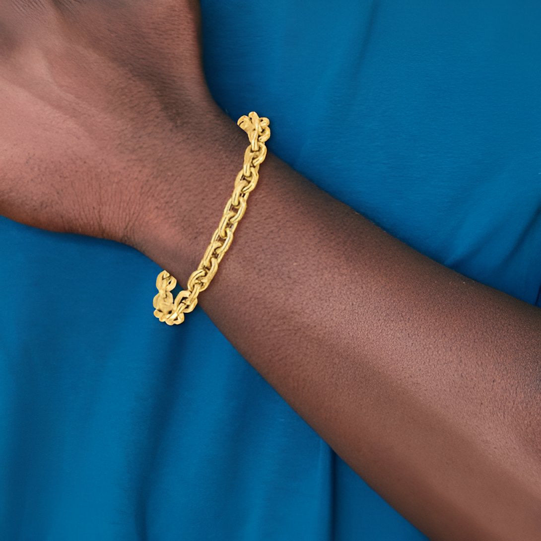Large Cable Link Bracelet