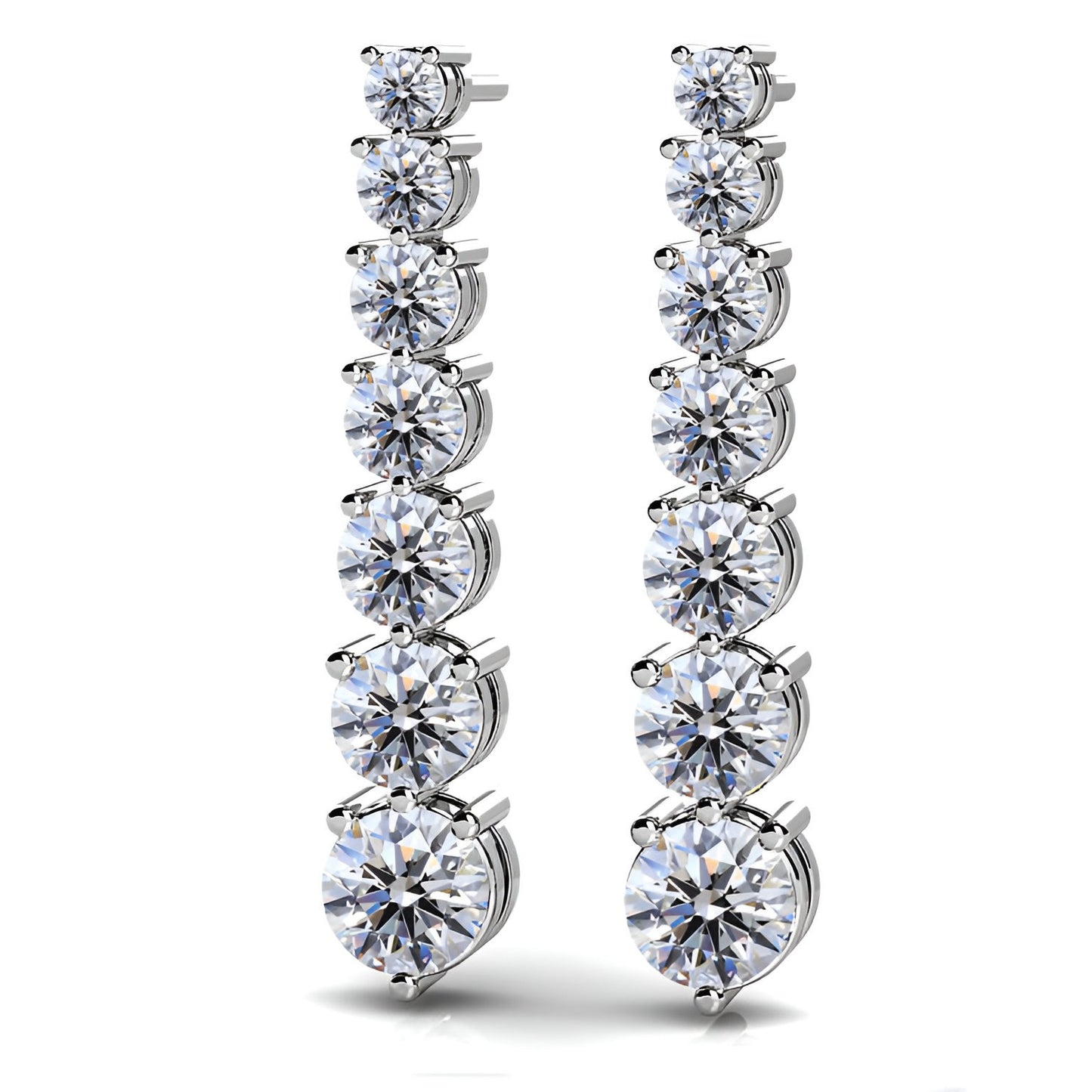 Cascade Diamond Drop Earrings