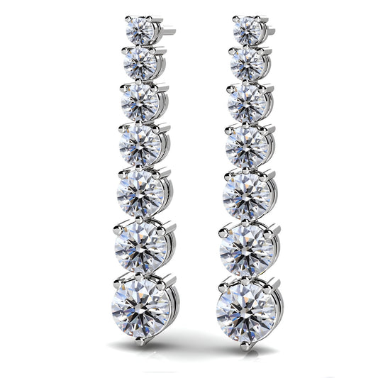 Cascade Diamond Drop Earrings