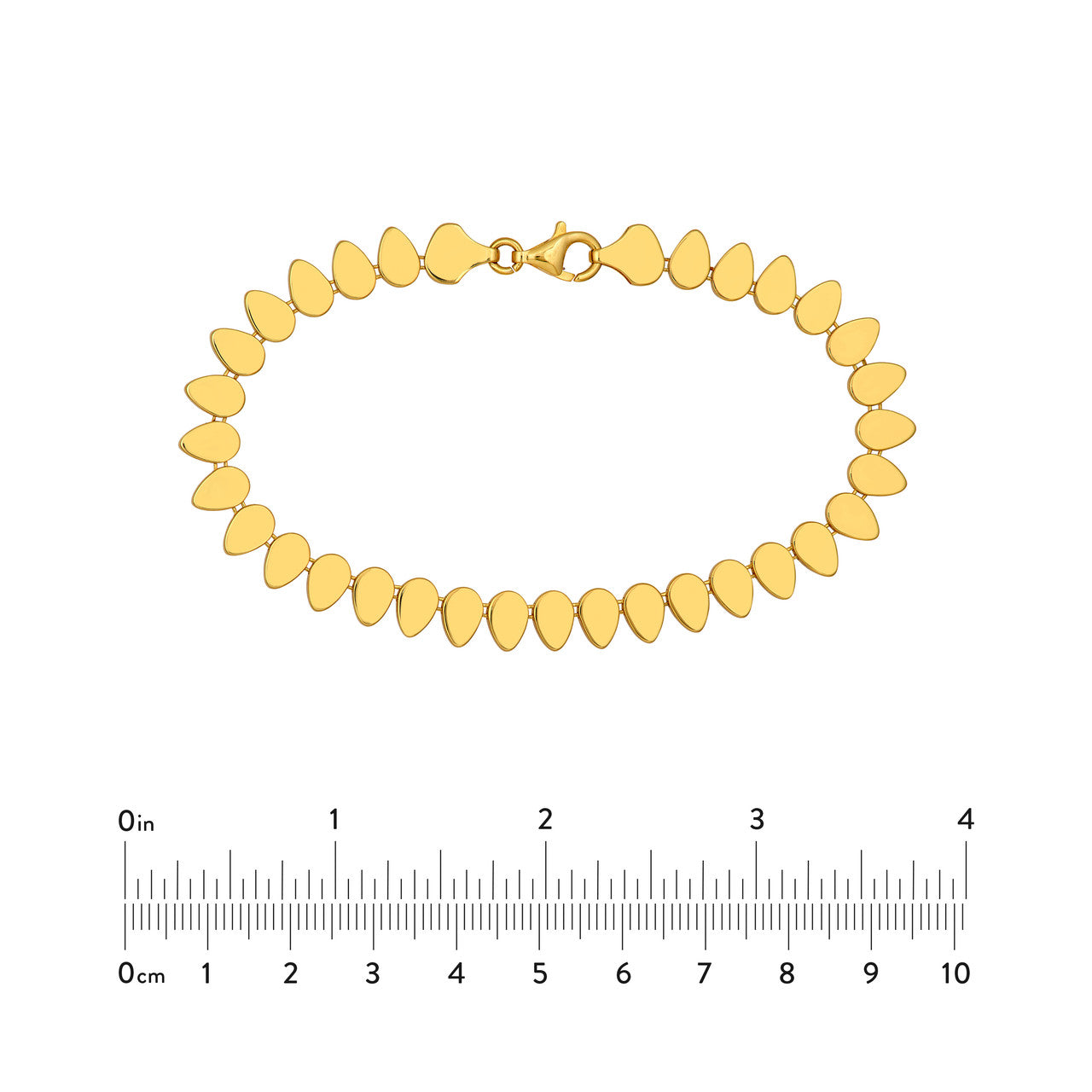 Flat Teardrop Link Bracelet