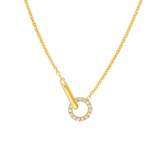 Round and Oval Link Necklace