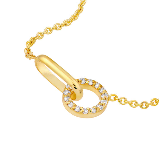 Round and Oval Link Necklace
