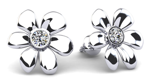 Floral Diamond Studs