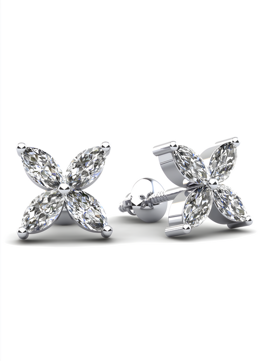 Marquise Diamond Studs