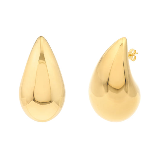Jumbo Puff Teardrop Earrings