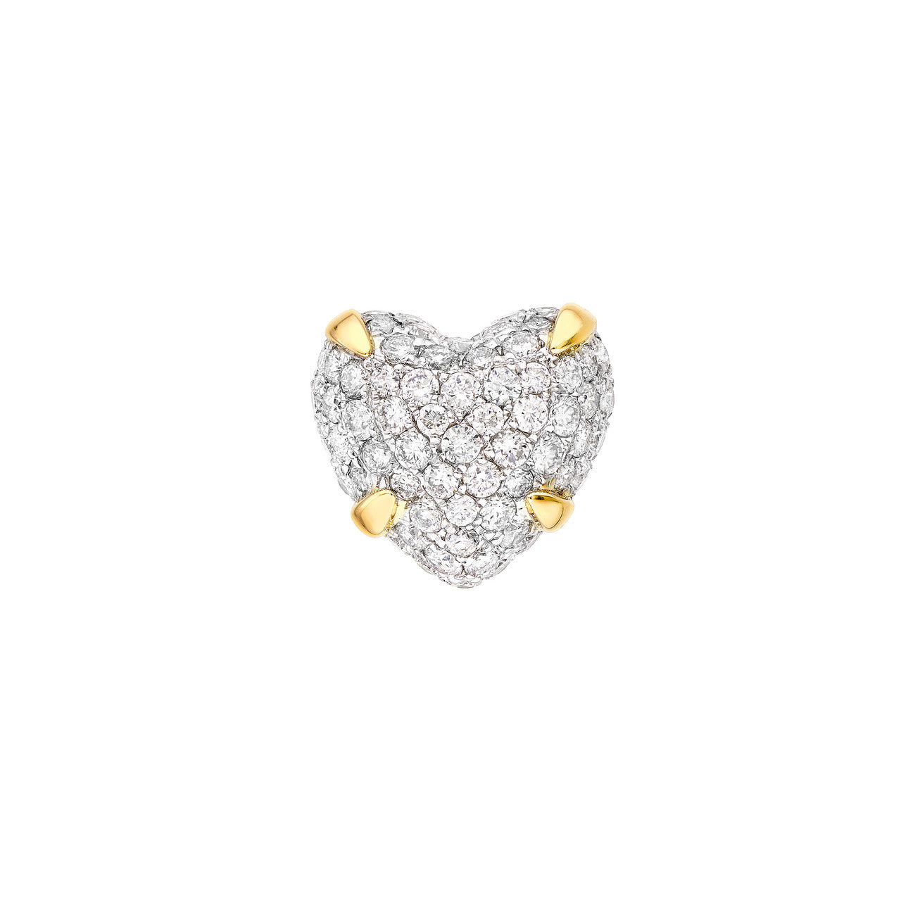 Diamond Pavé Heart Studs