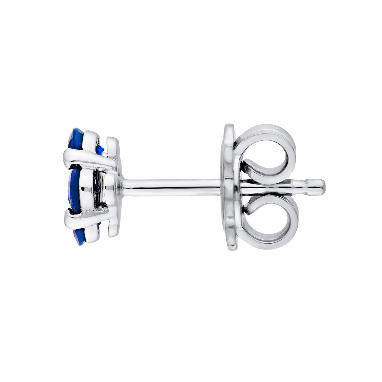 Sapphire Flower Studs