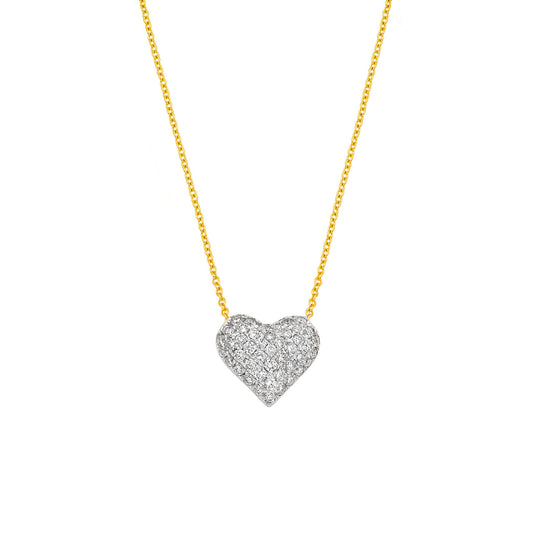 Pave Heart Necklace