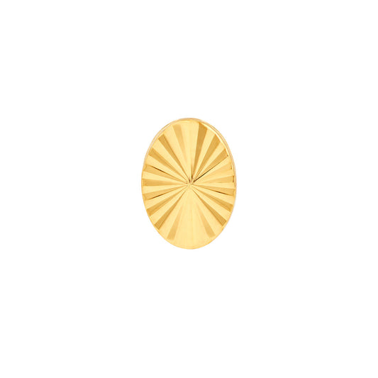 Radiant Oval Stud Earrings