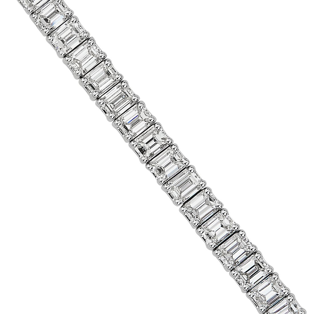 Emerald-Cut Diamond Tennis Bracelet