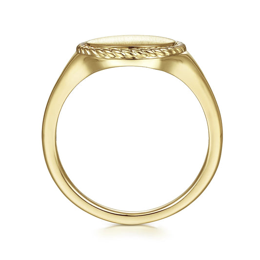 Round Signet Ring