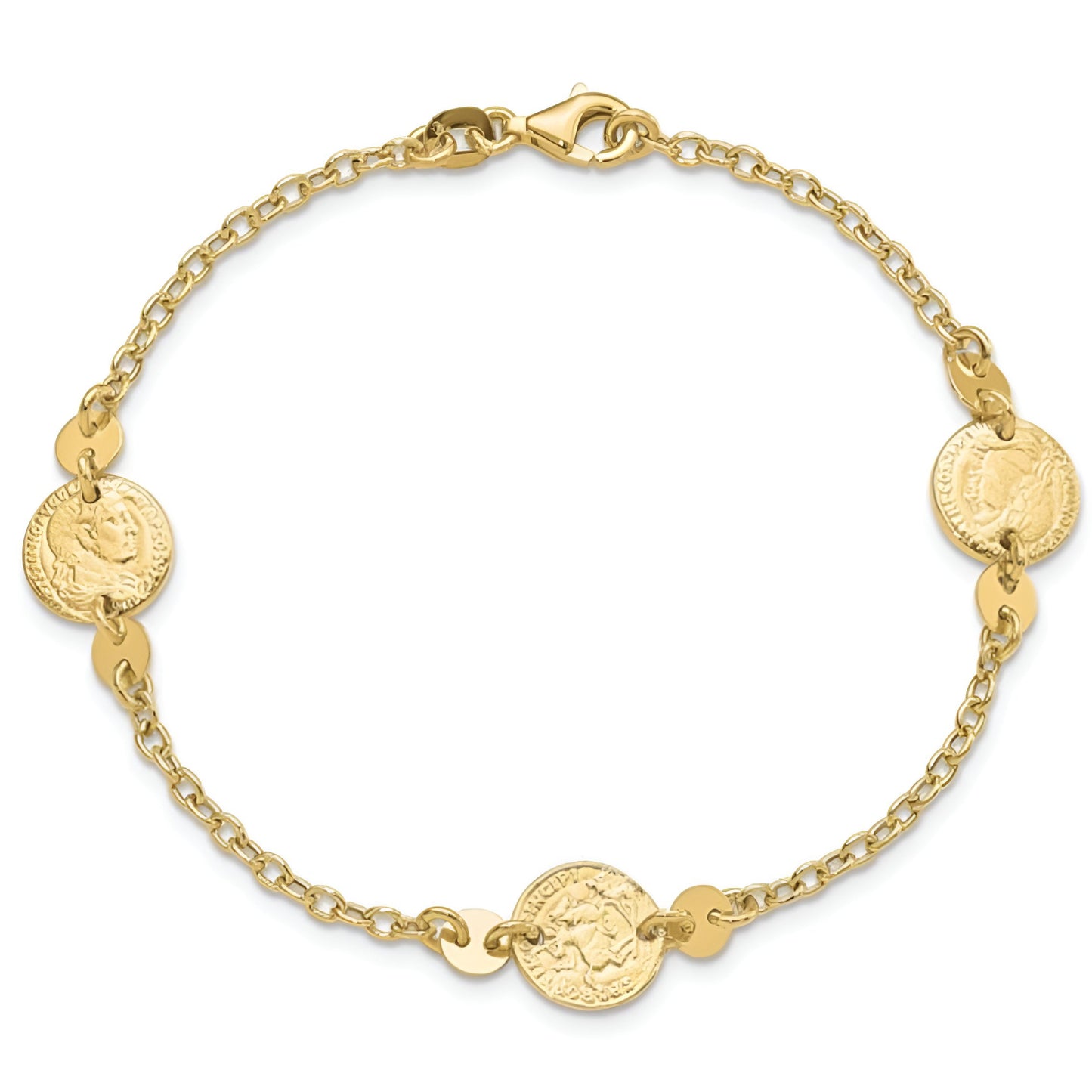 Tres Coin Bracelet