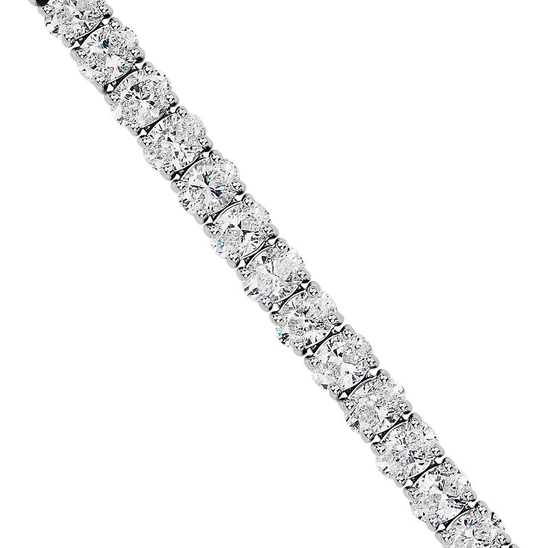 Oval Diamond Tennis Bracelet